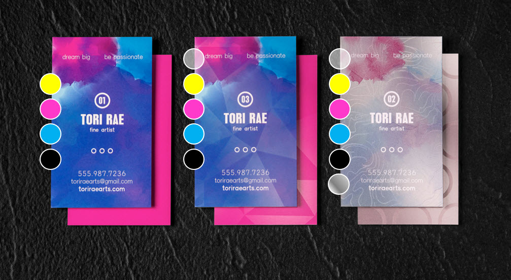 Examples of six color printing